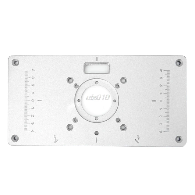 700C Aluminum Router Table Insert Plate For Woodworking Benches with 4pcs Insert Rings Engrving Machine Mar DropShip