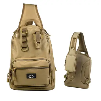 

HETTO Fishing Bag New Waterproof Sling Shoulder Tactical Backpack Crossbody Chest Bag Military Light Weight Waterproof Pouch