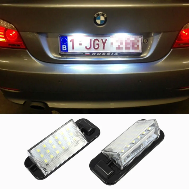 

2pcs White Car LED Number License Plate Light Frame Lamp Bulb for BMW 3 Series 1992-1998 E36