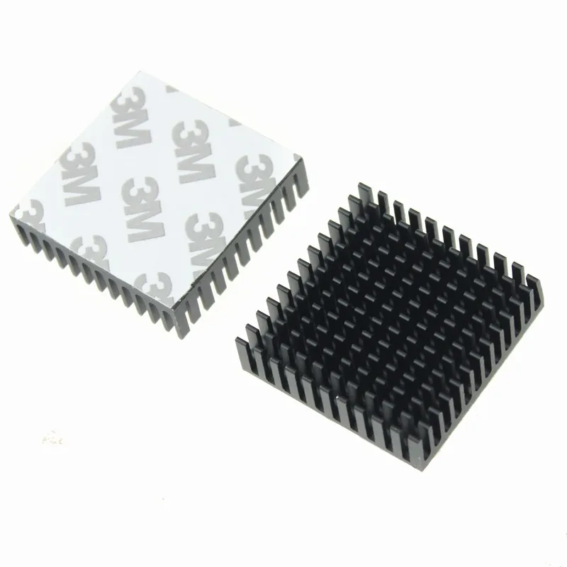 

50 шт. Gdstime 40X40X11mm алюминиевый экструдированный Радиатор Черный радиатор для охлаждения охладителя 40 мм x 11 мм