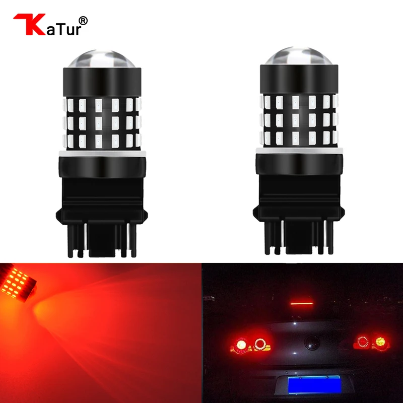 2 шт. 3157 3156 светодиодный высокой мощности 54 SMD 3014 Светодиодный желтый указатель
