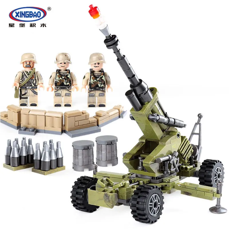 XingBao 06011 натуральная 350 шт. Военная Униформа серии Скорпион Синди пушки Набор