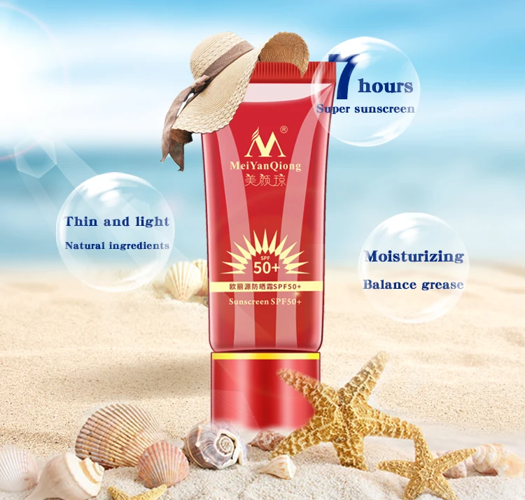SPF50 ++ долговечный солнцезащитный крем для спа процедур водостойкий