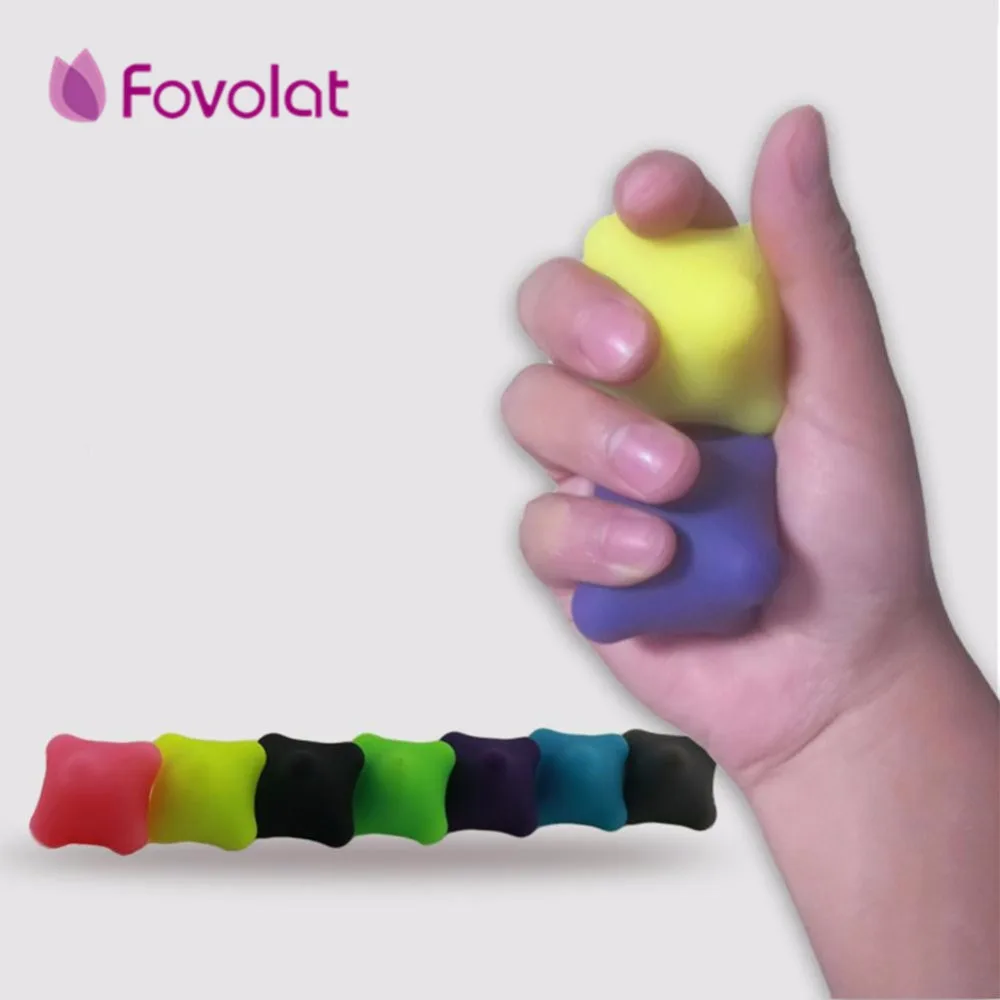 Health Care Hand Massage Ball Silicone Palm Muscle Recovery Hexagonal
