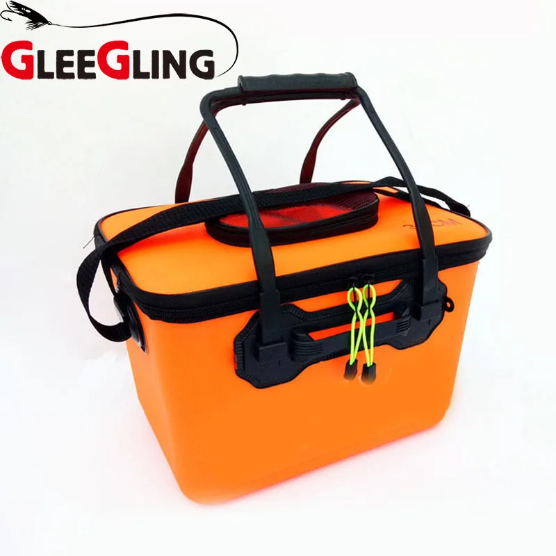 

GLEEGLING FLB09 Bucket Water Container Fishing Reel Bag One-piece Thickened Eva Fish Protection Bucket Lure Carrier Storage Bag
