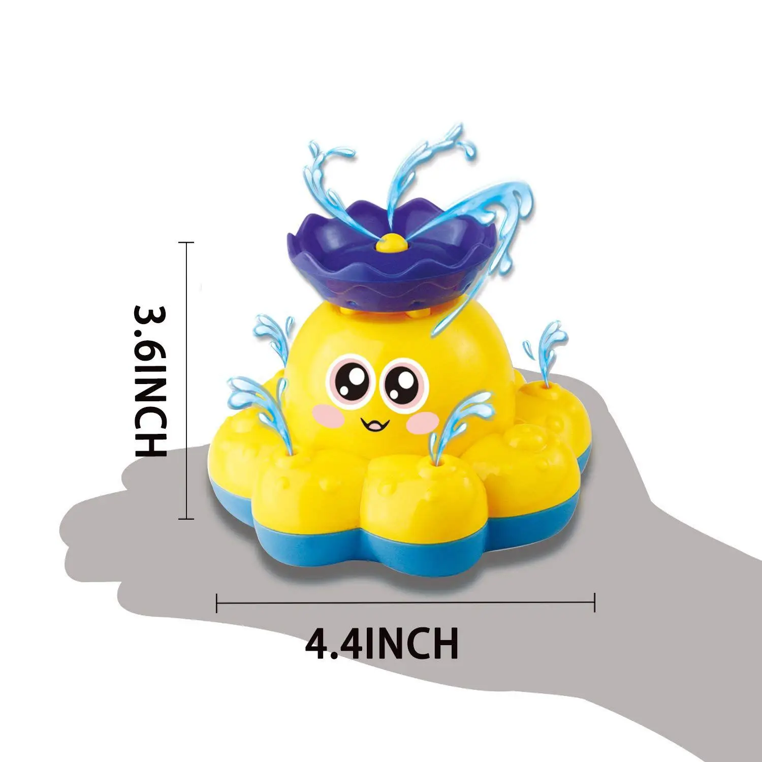 Senleer игрушки для ванной, осьминог распыления воды (случайный цвет) игрушка функция плавающий грязный Ванная комната Душ бассейн