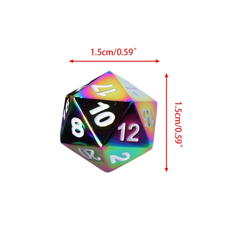 M89CHigh качество 7 шт радужные металлические многогранные ролевые игры DND RPG MTG|Игры