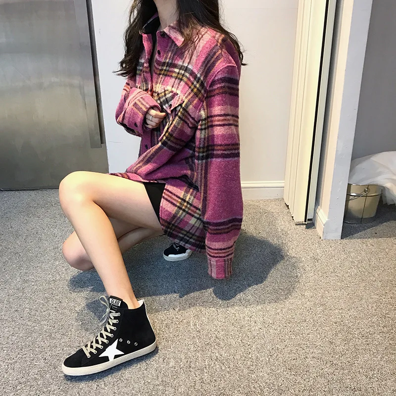 JINBEILEE 2019 Spring New Leather Skateboard Shoes Wild High To Help Increase Small Dirty Shoes Women To Do Old Star Shoes JINBEILEE 2019 Spring New Leather Skateboard Shoes Wild High To Help Increase Small Dirty Shoes Women To Do Old Star Shoes