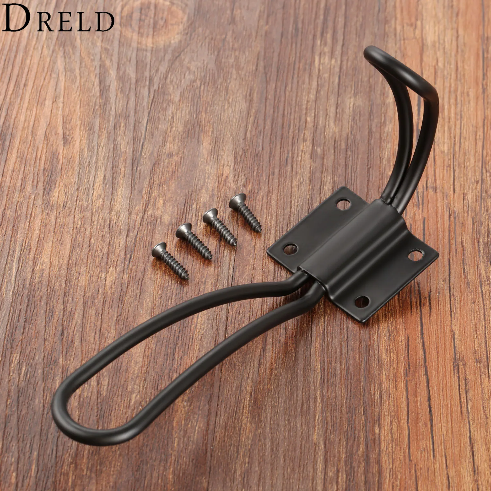 DRELD 1Pc Hat Coat Towels Display Wall Mounted Hanger Hook Bracket