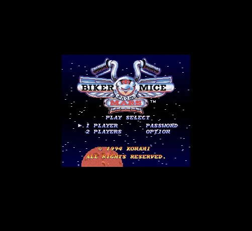 

Biker Mice From Mars (U) 16 Bit Big Gray Game Card For NTSC USA Game Console