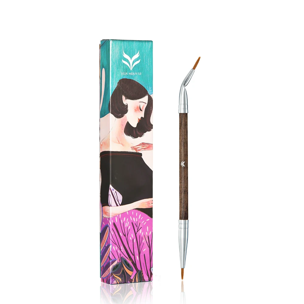 1Pc Professional Liquid Eyeliner Brush Double Head Eye Liner Eyes Tool