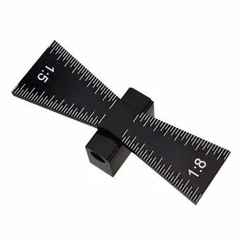 

Aluminum Alloy Hand Cut Wood Joints Gauge Template Size 1: 5 and 1: 8 Dovetail Marker Marking Carpentry Tool