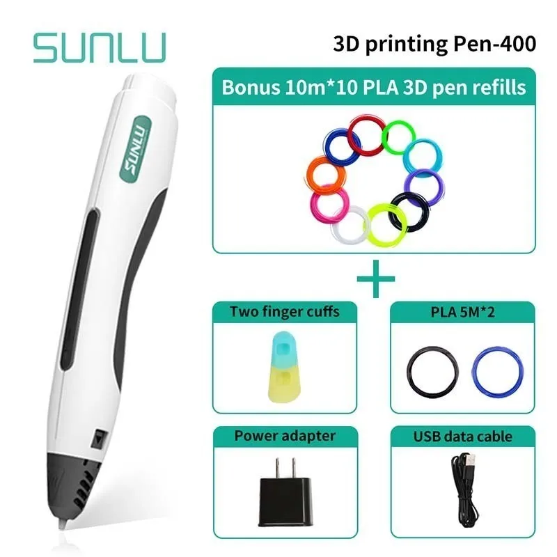 

100M PLA Filament With 3D Printing Pen One Button Operation 3D Pens For Children Easy Drawing New Set 3D Printing Tools