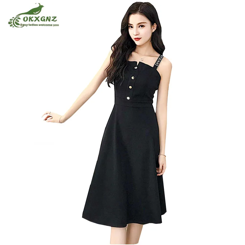 black strap gown