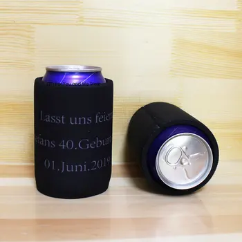 

300pcs Customize Logo Good Quality Neoprene Can Coolers Stubby Beer Holders Can Sleeves Picnic Cooler Bag For Wedding Gift