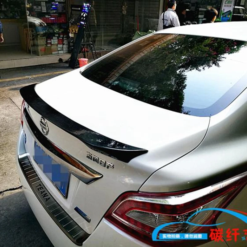 

For NISSAN Altima Spoiler 2013-2015 Altima spoiler High Quality Carbon fiber Car Rear Wing Primer Color Rear Spoiler