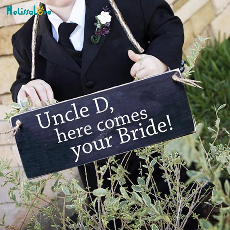 

Uncle, here comes your bride Funny Wedding Decal Board Chalkboard Decor Sticker DIY Reception Sign B717