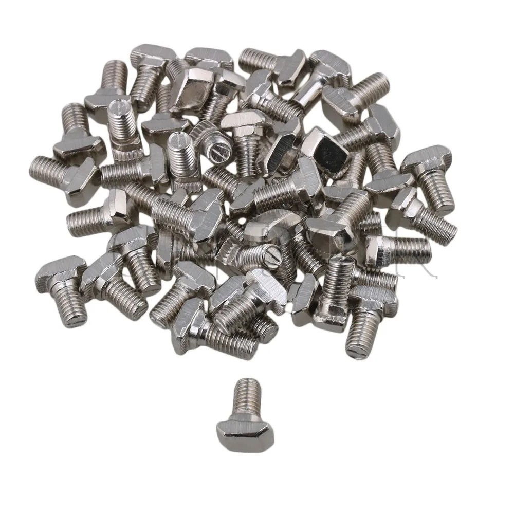 CNBTR M5 Carbon Steel European T Sliding Bolts Square Head Screws for