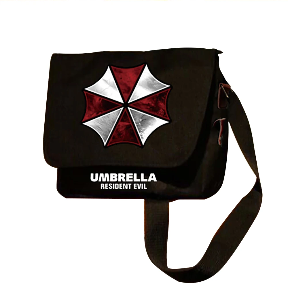 

Zshop Crossbody Bag Oxford Cloth Umbrella Honeycomb Game Animation Resident Evil Biohazard Men's Messenger Bags Hive