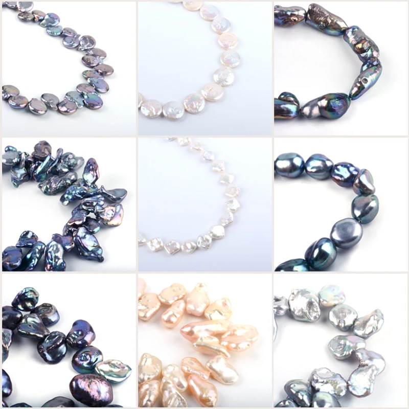 Goedkoop 1 strand Drop Nuggets Ovale Natuurlijke Keshi Parel Kralen Strengen DIY Sieraden Accessoires Finding Kettingen Armbanden Maken Levert