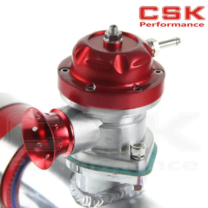 Красный 30PSI TS BOV turbo + 2 5 &quot63 5*150 мм Фланцевая труба * красные силиконовые шланги 4