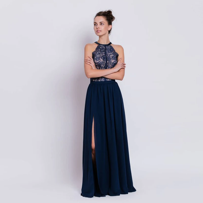 long skirt with slits on the side