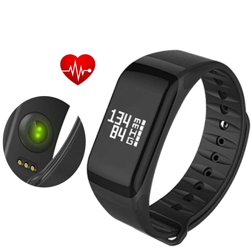 

F1 Smart Bracelet Watch Blood Pressure Monitor Fitness Tracker Silicone Band Pedometer Men Women Sports Watch for Android IOS