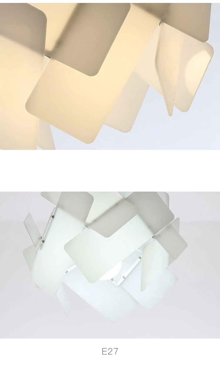 LuKLoy Nordic Modern Pendant Light Acrylic Piles Hanging Lamp Bedside Dining Table Pendant Lamp Loft Suspension Lighting Fixture (17)