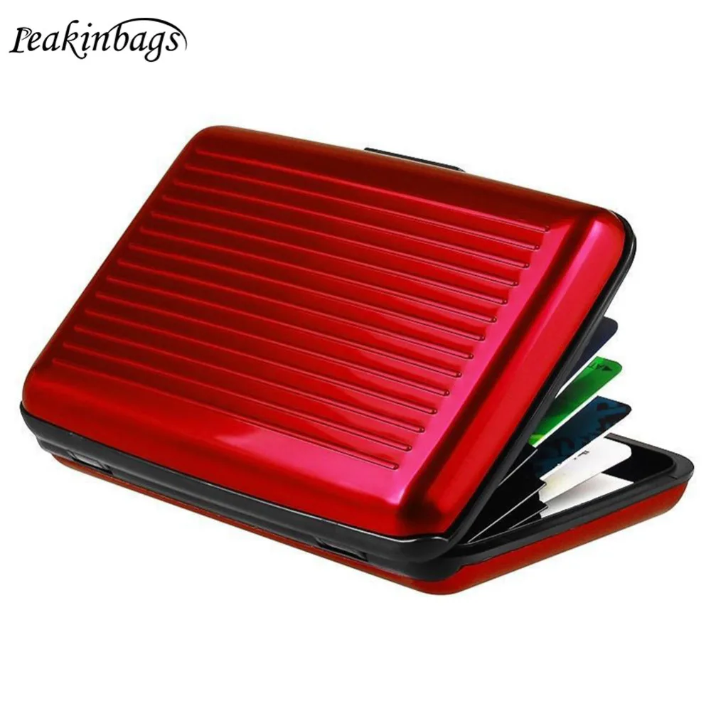 

New Arrival 9 Colors Aluminium Alloy Unisex Wallet Credit Card Holder RFID Blocking Waterproof High Quality Purse Card Holder