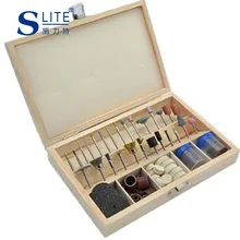 Original Slite Grinding Head Milling Cutter Versatile Set Of Grinding Polishing And Cutting Dremel Accessories Wooden box