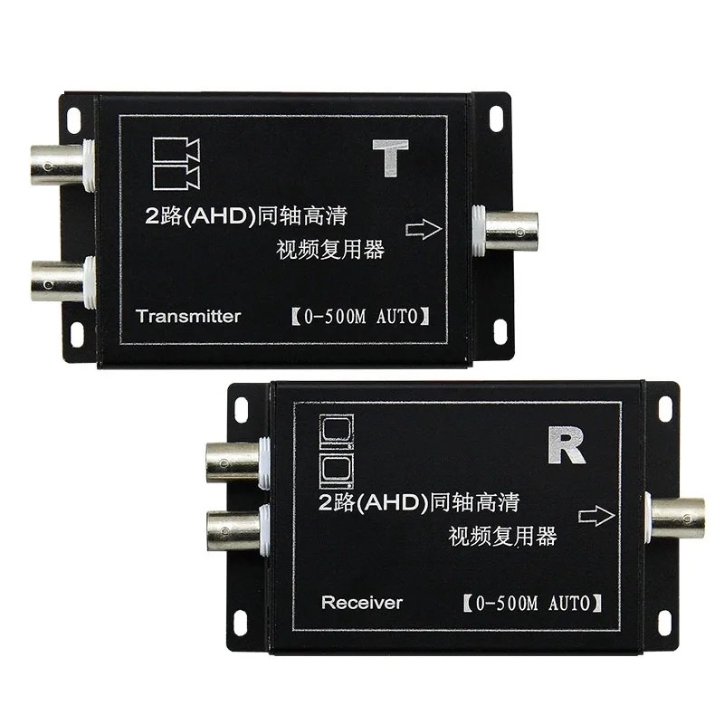 1pair CVI/AHD/TVI 2 HD video multiplexer coaxial superimposed digitalnetwork|ahd 2|ahd hd |