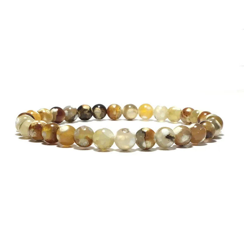 

Noter Natural Onyx Agates Bracelet Men Women Beautiful Yellow Beaded Braslet Stone Strand 6mm 8mm 10mm 12mm Yoga Braclet Armband