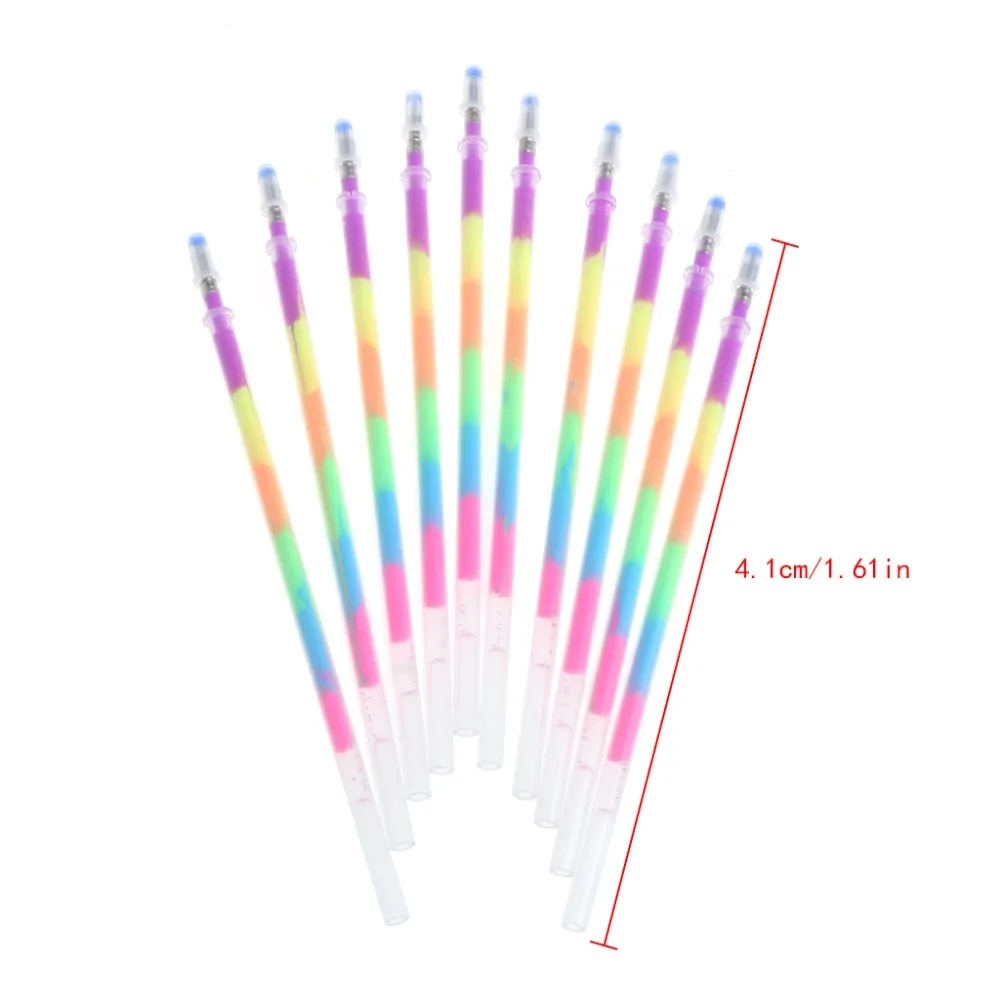 10 штук/упаковка, 6 в 1, косметическое средство, гель для заправки для ручек Канцелярские Принадлежности для студентов