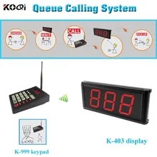 

Ycall brand kitchen call guest with 2 K-999 keypad and 4 K-403 display queue management system