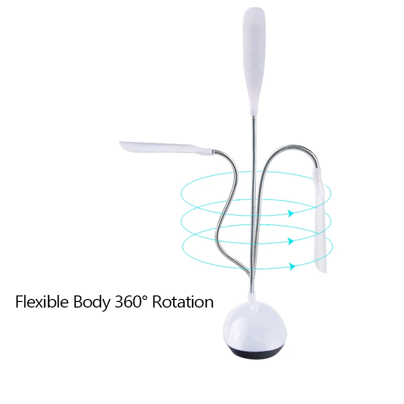  LED Desk Lamp Flexible Foldable Eye Protection Table Lamp AAA Battery Powered Reading Book Lights 2