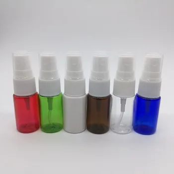 

12pcs/lot 10ml PET colorful mist spray bottle, plastic empty refillable perfume travel bottle
