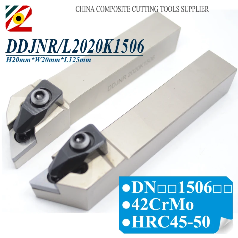 

EDGEV DDJNR2020K1506 DDJNR DDJNL2020K1506 DDJNL Lathe Shank External Turning Tool Holder For Carbide Inserts DNMG 150604
