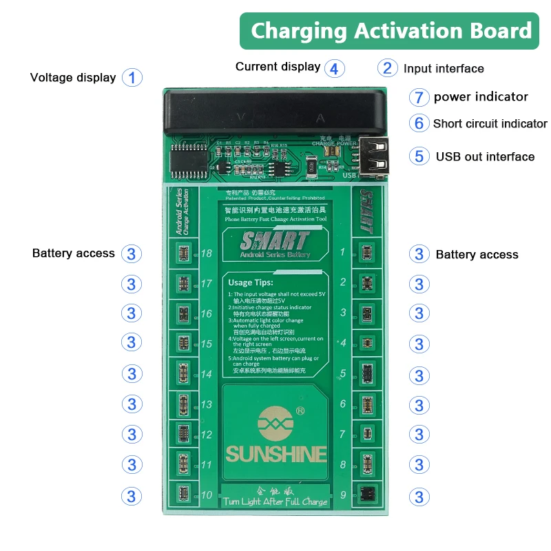Android безопасный аккумулятор плата активации для Sam htc. SONY huawei OPPO VIVO. lenovo. батарея активирует зарядную плату плата активации