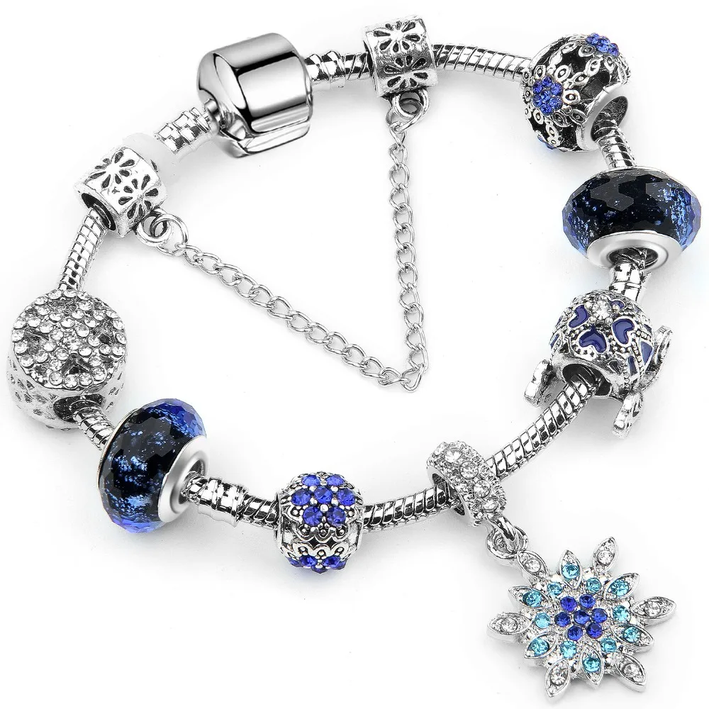 Buy America Flag Diy Charm Bracelet with Snowflake