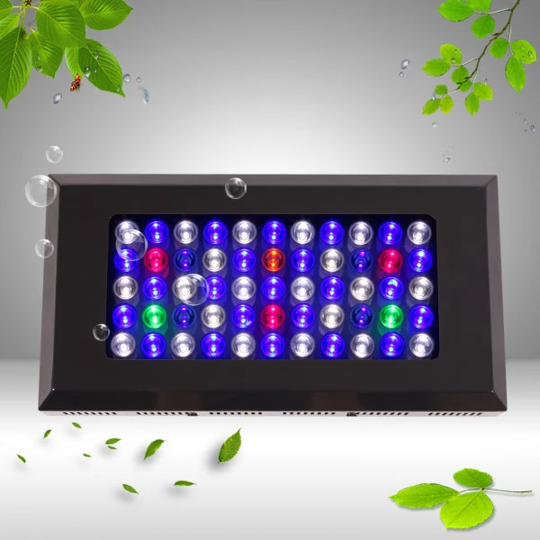 

HOT dimmable Led aquarium light 165W for coral reef tank lighting with 55pcs 3W brifgrlux chip led,high quality Dropshipping