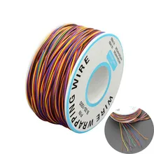 30AWG обмотка ping провод 0,25 мм Оловянная Медь 8 цветов обмотка провода кабель Перемычка провода кабель для материнской платы ЖК-дисплей Тестовый Кабель