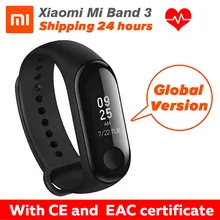 Глобальная версия Xiaomi mi Band 3 mi band 3 фитнес-трекер монитор сердечного ритма 0,78 ''сенсорный экран OLED Bluetooth 4,2 смарт-браслет