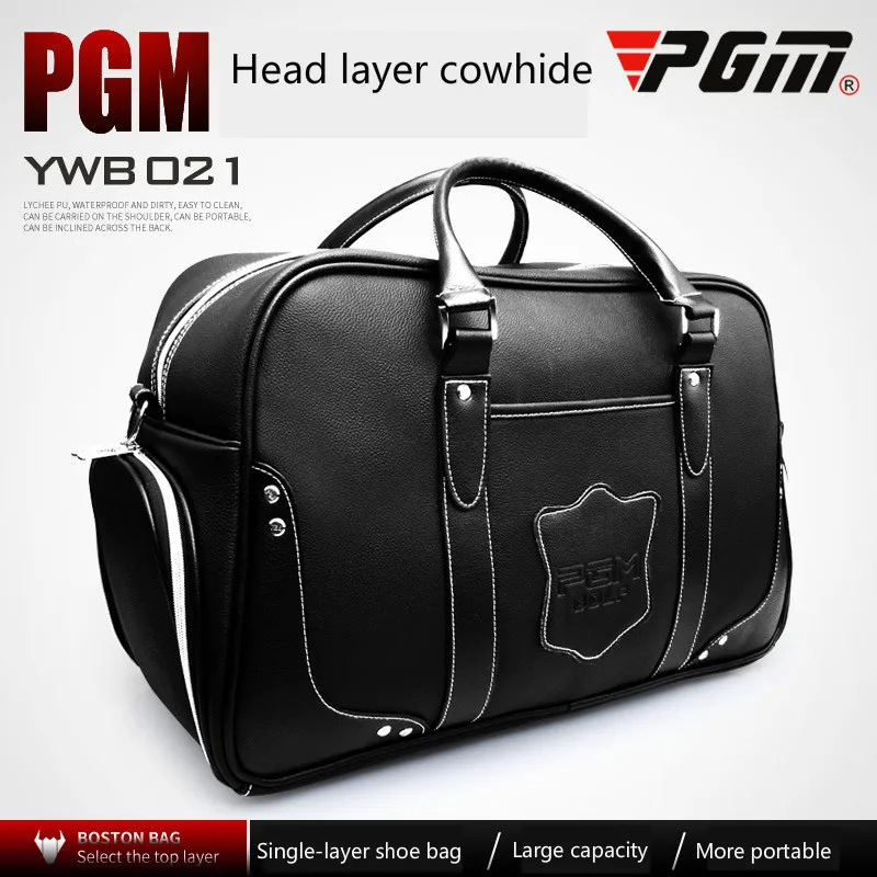 ^Cheap PGM golf bag man portable bag built in shoe bag