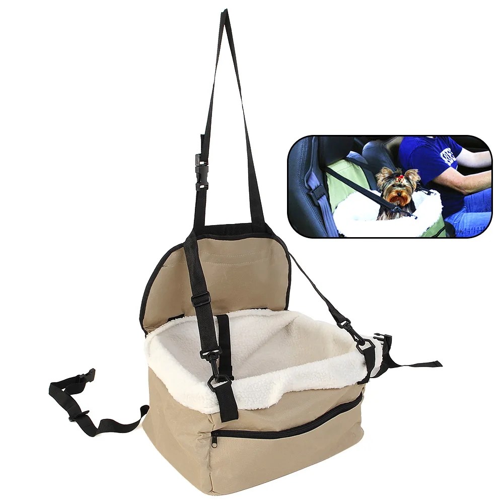 Adjustable Safe Pet Puppy Cat Car Seat Practical Booster Seat Carrier