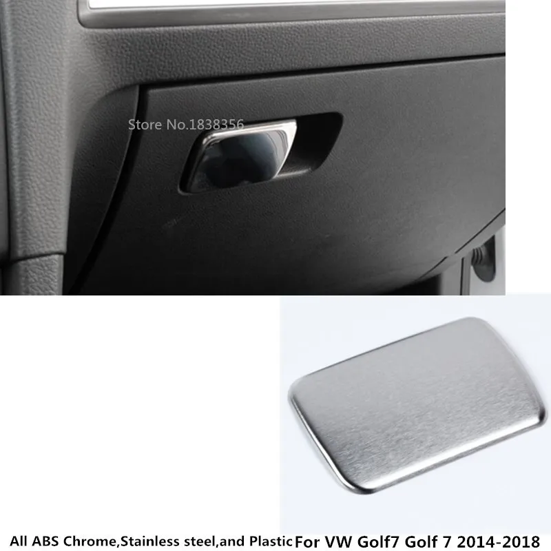 

For VW Volkswagen Golf7 Golf 7 2014 2015 2016 2017 2018 car stick Co-pilot Storage glove box bins switch Trim frame lamp 1pcs