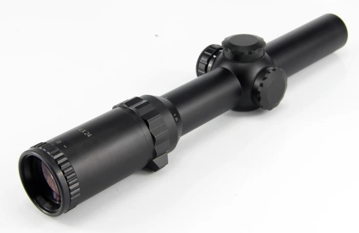 

New Arrival 1-4x24IR Red illuminated Broadhand Green Transparent Film Riflescope