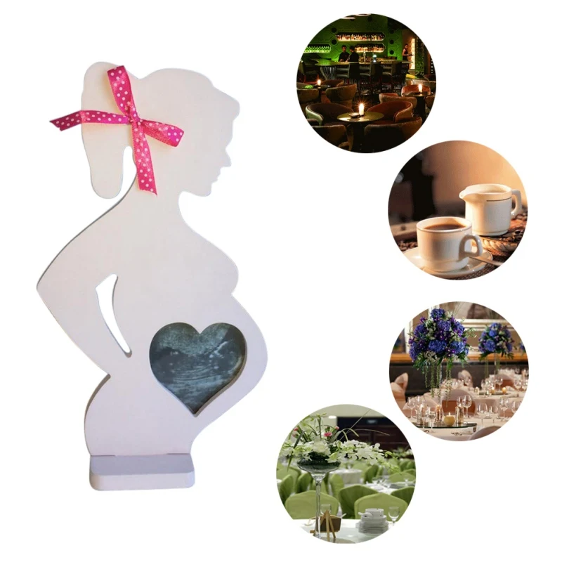 

2018 Mother's Day Gift Wedding Wooden Photo Frame Pregnant Women Home Decoration Body Props Decorations Baby & Mother