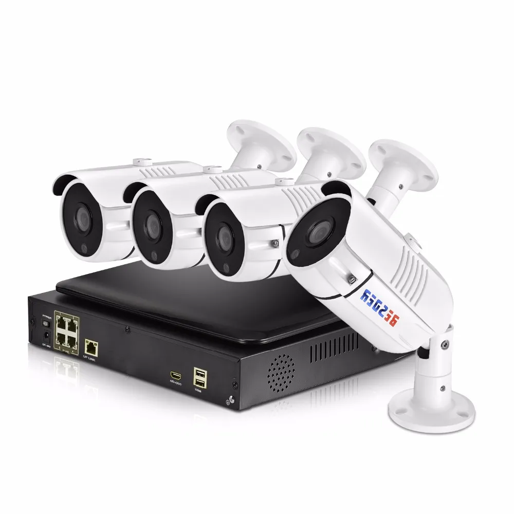 Besder все в одном 8CH PoE NVR Kit 1080P с 10,1 ''ЖК-дисплей монитор 48V PoE безопасности CCTV Системы 8CH PoE NVR& IP камеры на открытом воздухе