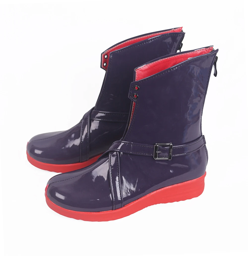 Touhou Project Flandre Scarlet Purple Cosplay Boots Shoes (4)