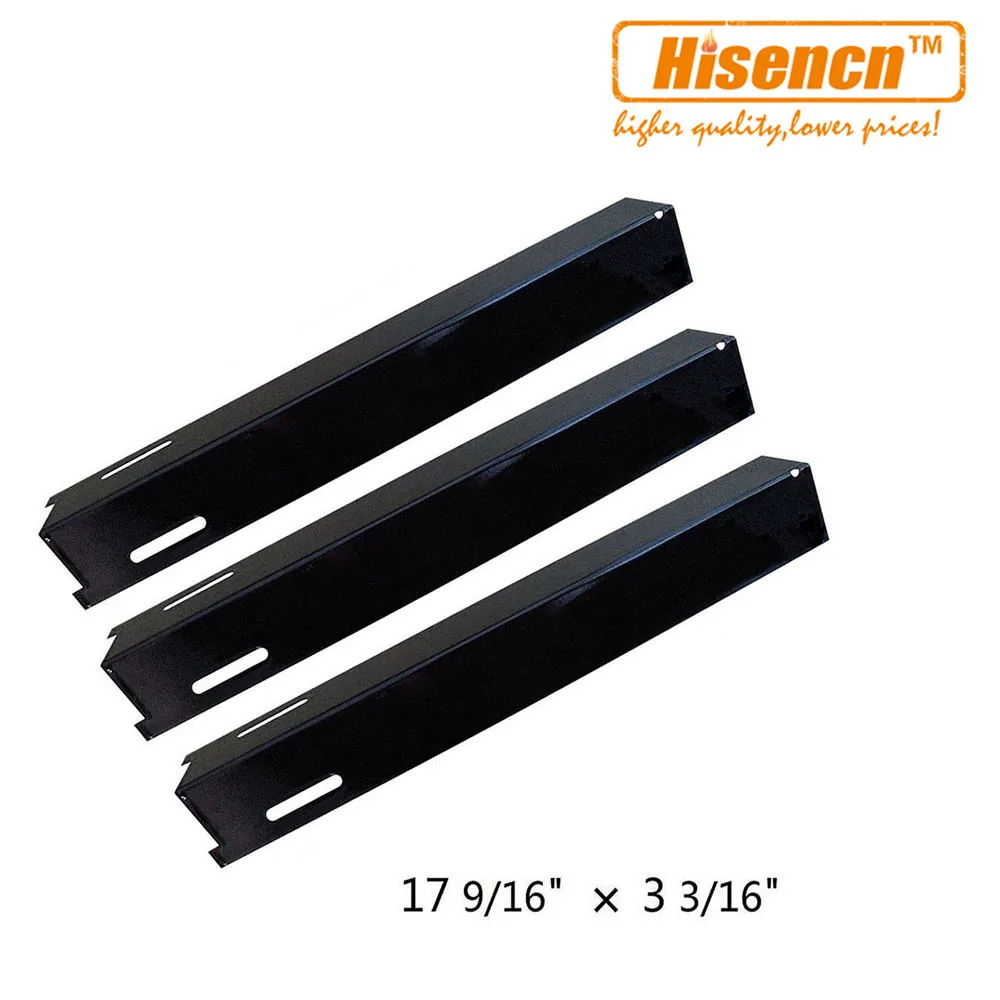 

Hisencn 17.6 inch 93181 3pcs/pk Grill Parts Porcelain Steel Heat Shield Replacement For Perfect Flame Lowes GSC3318, GSC3318N